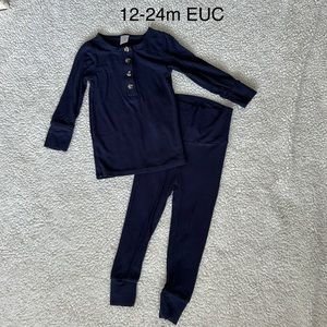 Lou Lou & company Hayden ribbed navy set